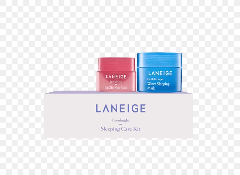 LANEIGE Water Sleeping Mask LANEIGE Lip Sleeping Mask Skin Care LANEIGE Good Night Kit, PNG, 600x600px, Laneige Water Sleeping Mask, Brand, Cosmetics, Cosmetics In Korea, Cream Download Free