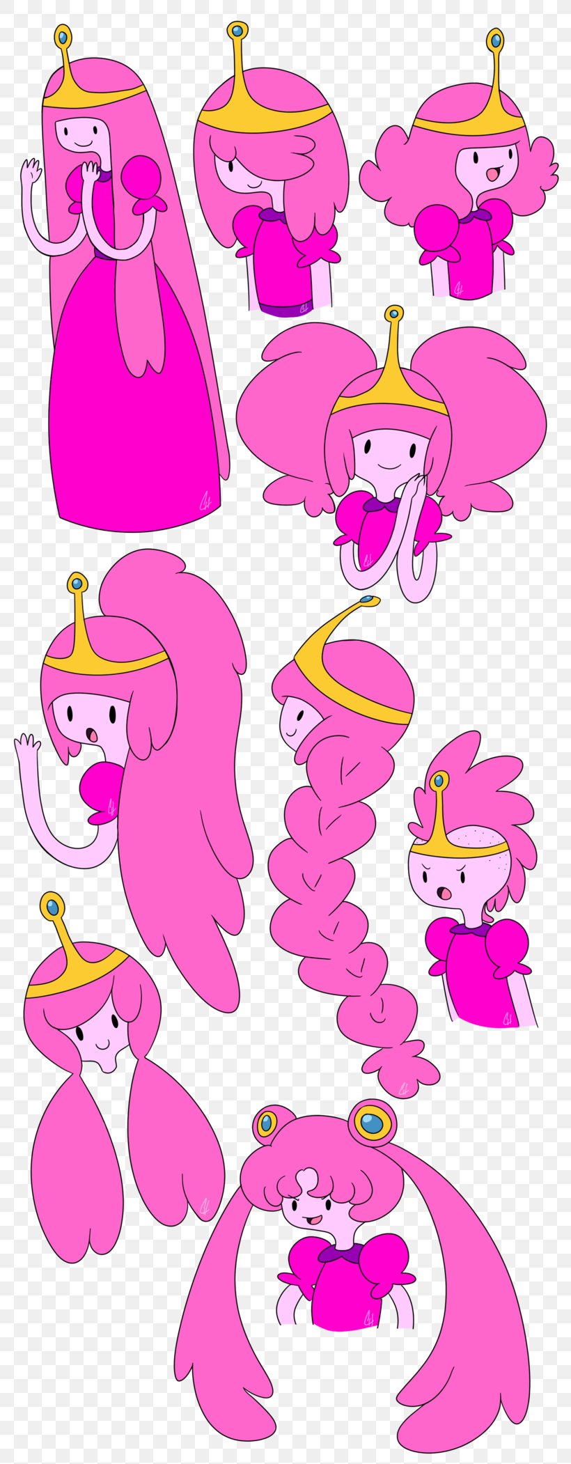 Princess Bubblegum Chewing Gum Hairstyle Character Fan Art, PNG, 800x2102px, Princess Bubblegum, Adventure Time, Area, Art, Artwork Download Free