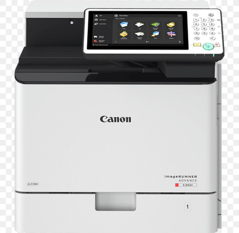 Canon Photocopier Multi-function Printer Printing, PNG, 800x800px, Canon, Automatic Document Feeder, Canon Imagerunner Advance C355i, Electronic Device, Image Scanner Download Free