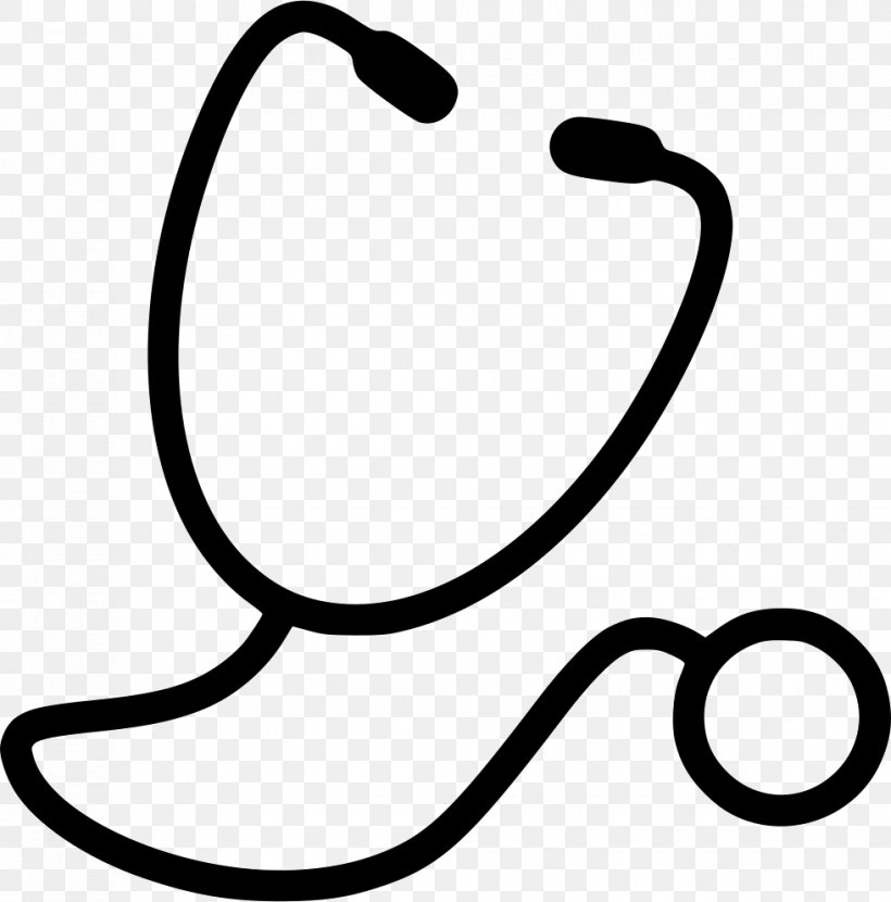 Stethoscope Medicine Clip Art, PNG, 980x992px, Stethoscope, Area, Black, Black And White, Eyewear Download Free