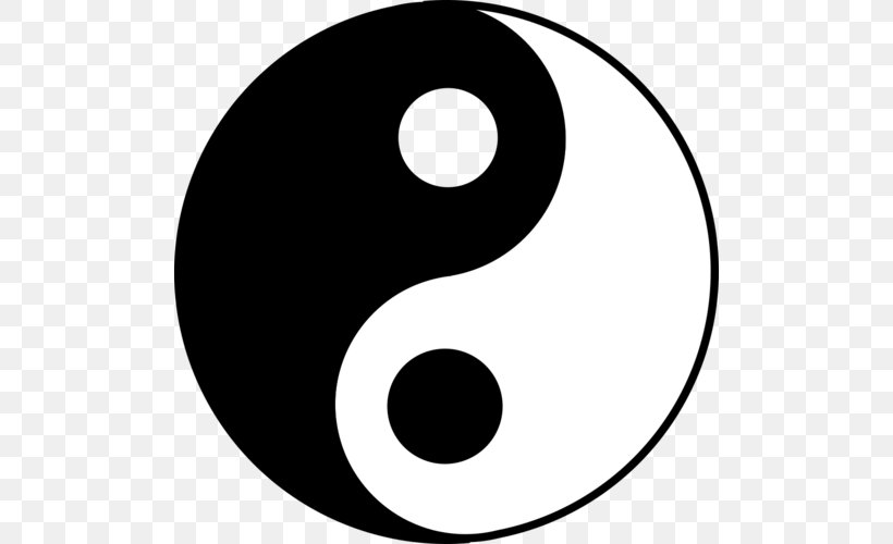 Yin And Yang I Ching Taoism Symbol, PNG, 500x500px, Yin And Yang, Android, Area, Black And White, Friendship Download Free