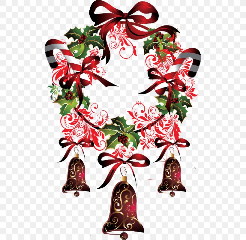 Christmas Tree Wreath Christmas Ornament Floral Design, PNG, 523x800px, Christmas Tree, Bell, Candle, Christmas, Christmas Decoration Download Free