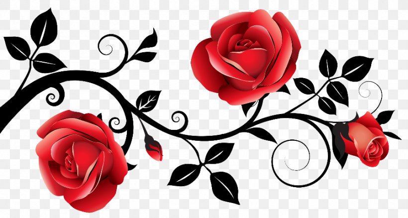 Rose Borders And Frames Red Clip Art, PNG, 897x480px, Rose, Art, Black Rose, Blue Rose, Borders And Frames Download Free