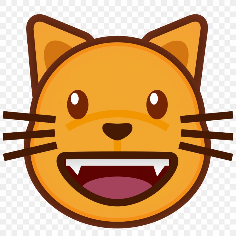 Cat Emoji Kitten Smile Clip Art, PNG, 1000x1000px, Cat, Carnivoran, Cat Like Mammal, Dog Like Mammal, Emoji Download Free