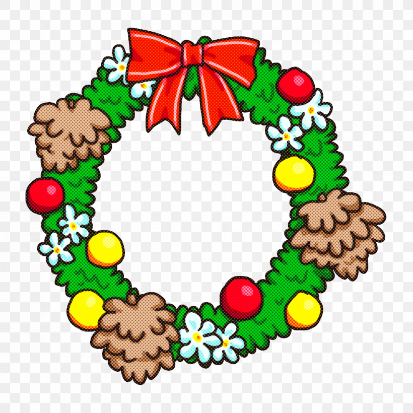 Christmas Day, PNG, 1200x1200px, Wreath, Cartoon, Christmas Day, Christmas Decoration, Christmas Ornament Download Free