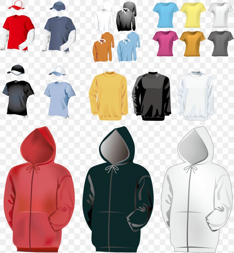 T-shirt Clothing Euclidean Vector, PNG, 4770x5169px, T Shirt, Brand, Clothing, Hood, Hoodie Download Free