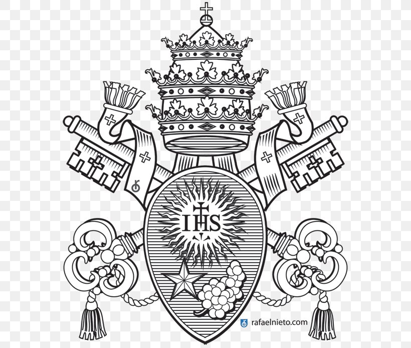 Vatican City Papal Coats Of Arms Escutcheon Coat Of Arms Of Pope Francis Aita Santu, PNG, 600x693px, Vatican City, Aita Santu, Artwork, Black And White, Chrystogram Download Free