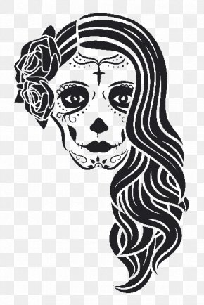 Skull - Death La Calavera Catrina Day Of The Dead Clip Art PNG