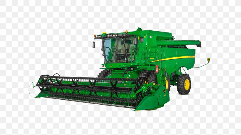 John Deere Combine Harvester Machine Farm Tractor, PNG, 642x462px, John Deere, Agricultural Machinery, Car, Combine Harvester, Continuous Track Download Free