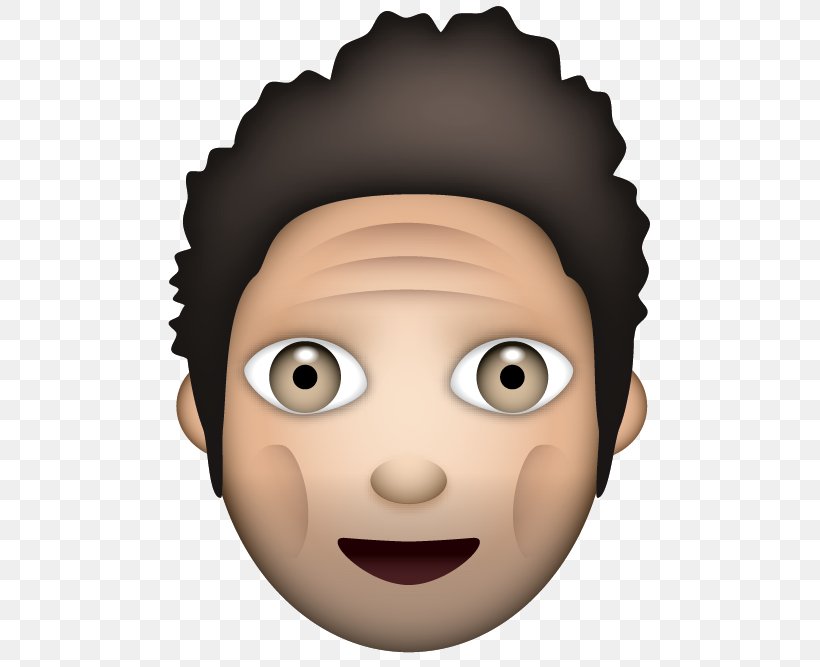 Seinfeld Apple Color Emoji Text Messaging, PNG, 667x667px, Seinfeld, Apple Color Emoji, Cartoon, Cheek, Chin Download Free