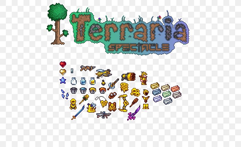 Terraria Team Fortress 2 Game Minecraft Counter-Strike: Source, PNG, 532x500px, Terraria, Actionadventure Game, Adventure Game, Area, Art Download Free