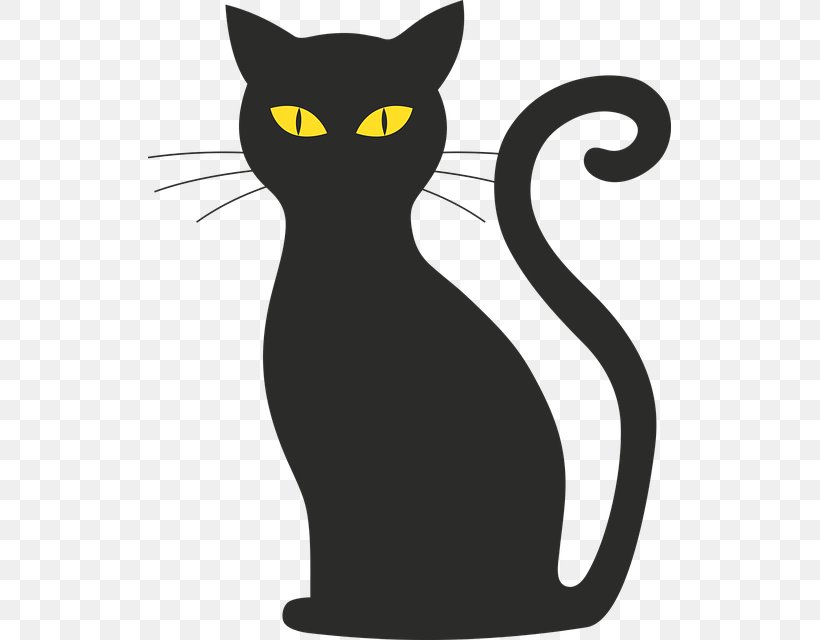 Black Cat Silhouette Clip Art Image, PNG, 523x640px, Cat, Black, Black Cat, Carnivoran, Cartoon Download Free