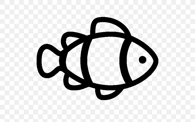 Clownfish, PNG, 512x512px, Clownfish, Black And White, Clown, Fish, Line Art Download Free