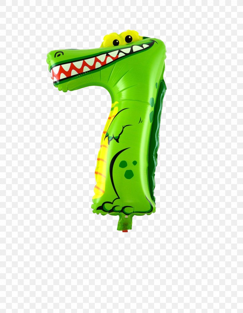 Crocodile Gas Balloon Birthday Number, PNG, 1772x2278px, Crocodile, Balloon, Birthday, Child, Foil Download Free