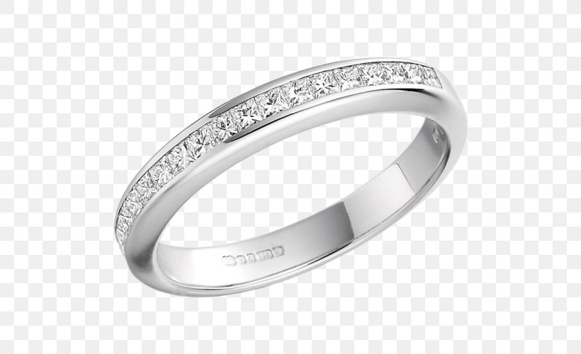 Eternity Ring Wedding Ring Princess Cut Diamond, PNG, 500x500px, Eternity Ring, Bangle, Bezel, Body Jewelry, Brilliant Download Free