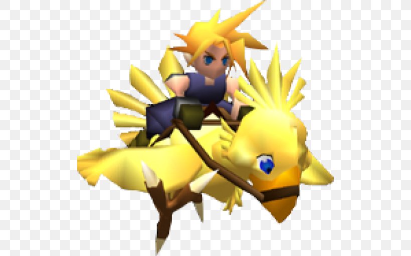 Final Fantasy VII Lightning Returns: Final Fantasy XIII Cloud Strife Chocobo Racing, PNG, 512x512px, Final Fantasy Vii, Chocobo, Chocobo Racing, Cloud Strife, Fictional Character Download Free
