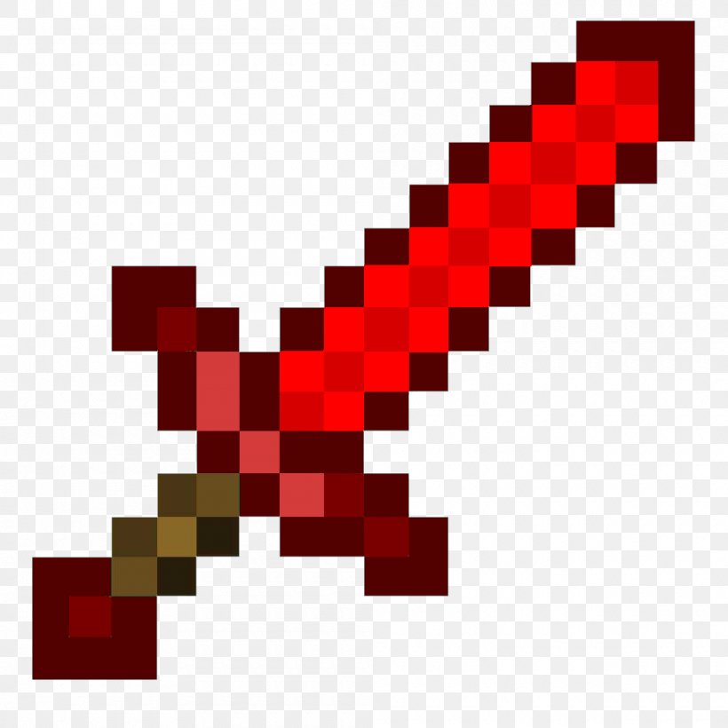 Minecraft: Pocket Edition Red Stone Sword Weapon, PNG, 1000x1000px, Minecraft, Area, Enderman, Jinx, Minecraft Pocket Edition Download Free