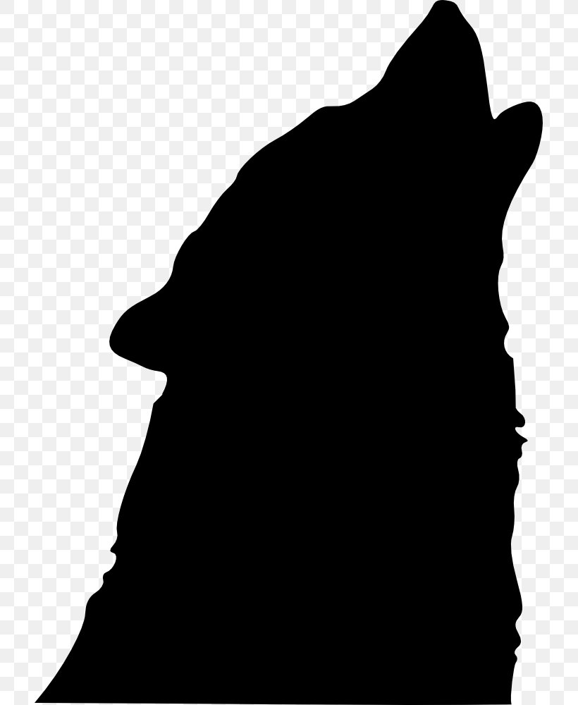Gray Wolf Silhouette Clip Art, PNG, 721x1000px, Gray Wolf, Art, Black, Black And White, Monochrome Download Free