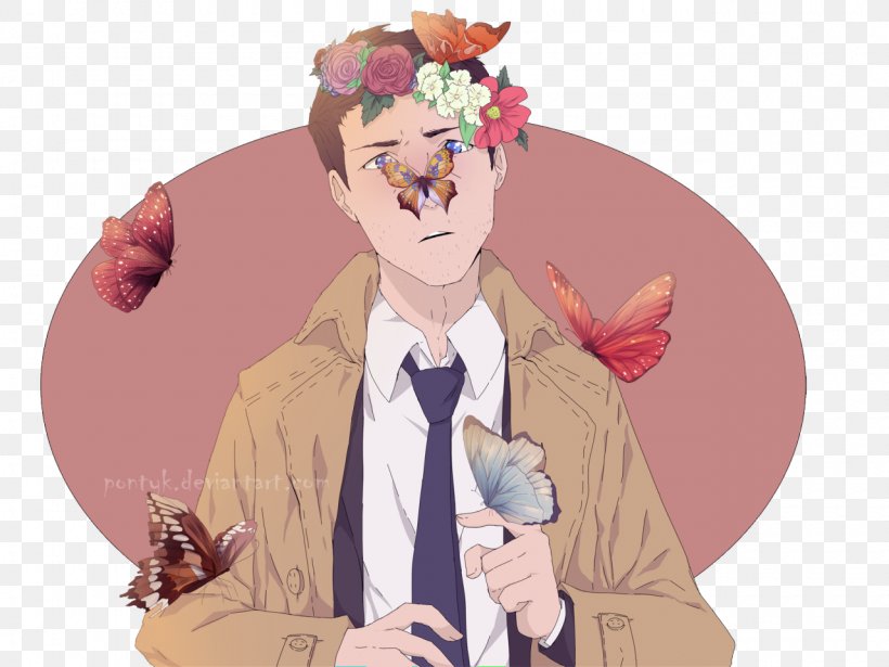 Castiel Dean Winchester Supernatural, PNG, 1280x960px, Watercolor, Cartoon, Flower, Frame, Heart Download Free