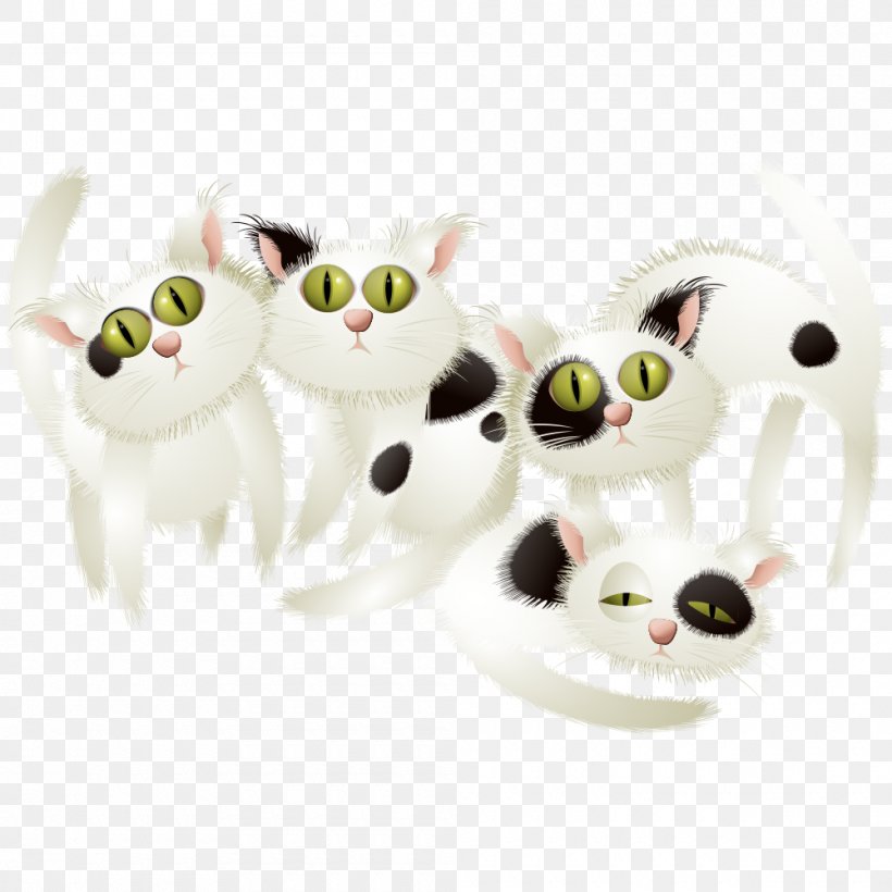 Cat Kitten Hello Kitty Illustration, PNG, 1000x1000px, Cat, Carnivoran, Cartoon, Cat Like Mammal, Comics Download Free