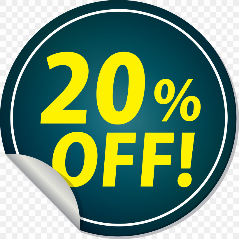 Discount Tag With 20% Off Discount Tag Discount Label, PNG, 3000x3000px, Discount Tag With 20 Off, Area, Circle, Discount Label, Discount Tag Download Free