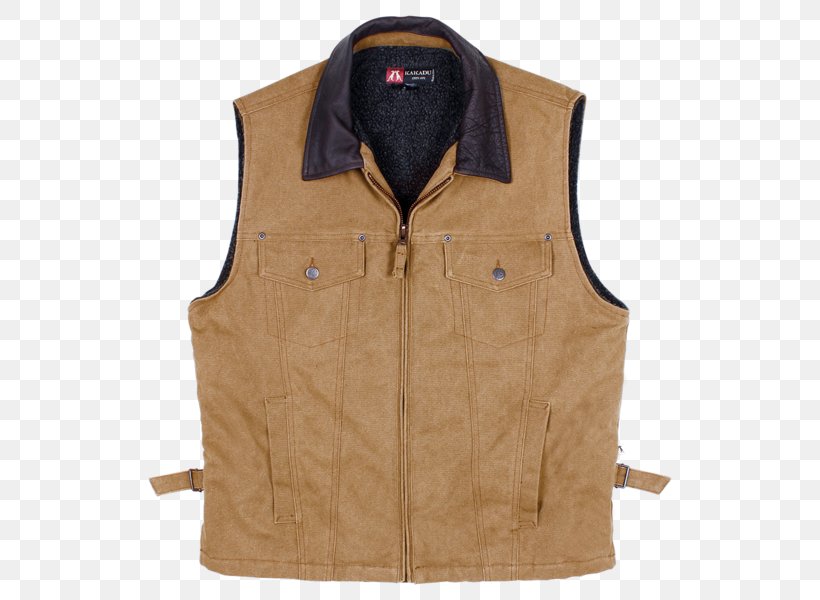 Gilets Jacket Sleeve Leather Suede, PNG, 600x600px, Gilets, Beige, Canvas, Cattle, Collar Download Free