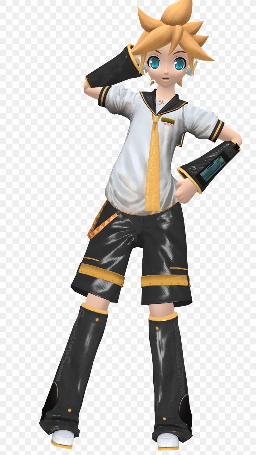 Kagamine Rin/Len Vocaloid Hatsune Miku Project Diva F, PNG, 2256x4000px, 3d Computer Graphics, Kagamine Rinlen, Clothing, Costume, Drawing Download Free