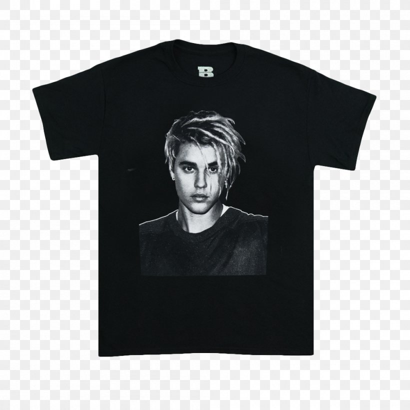 T-shirt Justin Bieber Purpose World Tour Sleeve, PNG, 1000x1000px, Tshirt, Black, Bluza, Brand, Champion Download Free