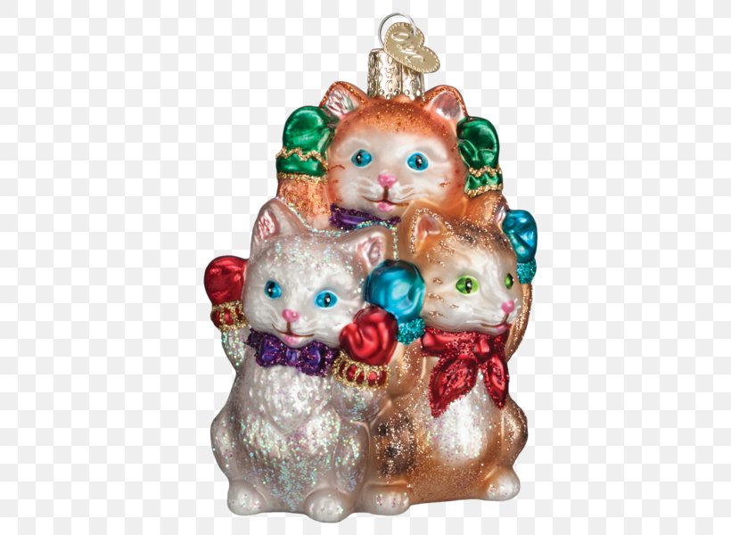 Christmas Ornament Cat Kitten Santa Claus, PNG, 600x600px, Christmas Ornament, Cat, Christmas, Christmas Decoration, Christmas Gift Download Free