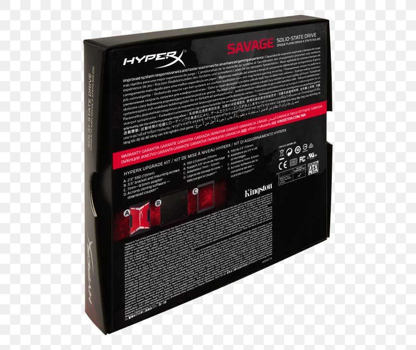 Kingston HyperX Savage SSD Solid-state Drive Serial ATA Hard Drives, PNG, 690x690px, Solidstate Drive, Controller, Electronic Instrument, Electronics, Electronics Accessory Download Free