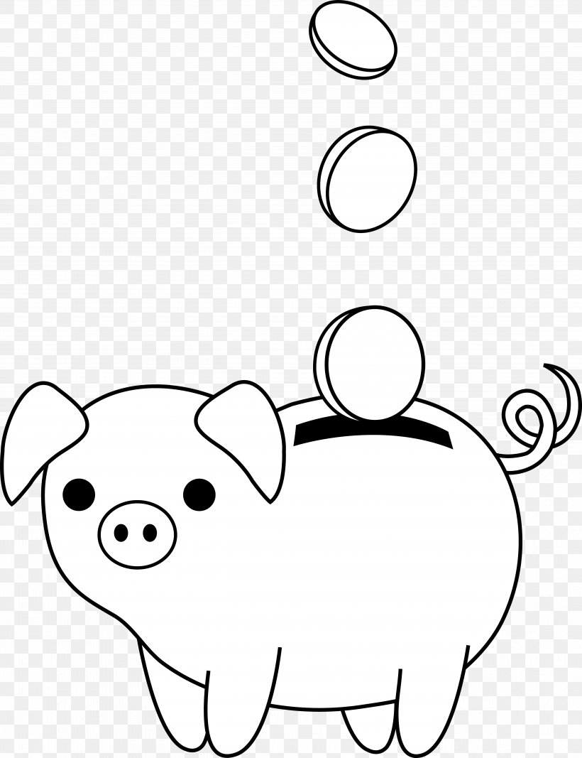 Pig Farm Nutsdier Clip Art, PNG, 5205x6778px, Pig, Area, Bear, Black, Black And White Download Free