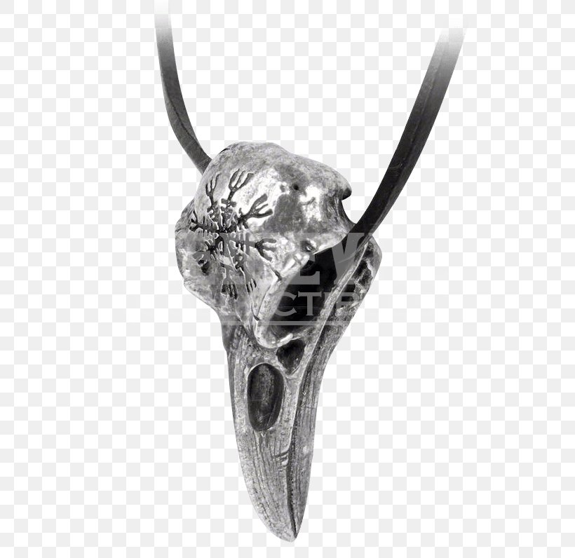 Helm Of Awe Charms & Pendants Necklace Pewter Chain, PNG, 796x796px, Helm Of Awe, Alchemy Gothic, Black And White, Bone, Chain Download Free