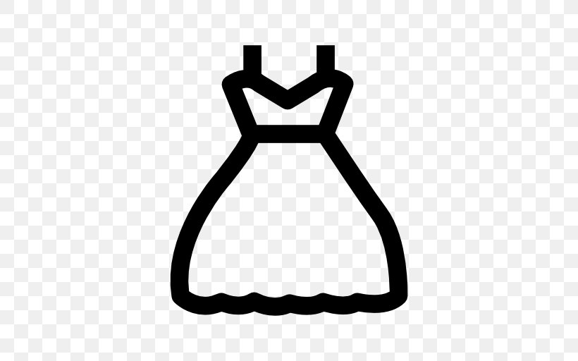 Party Dress Clothing Fashion, PNG, 512x512px, Dress, Area, Black, Black And White, Clothing Download Free