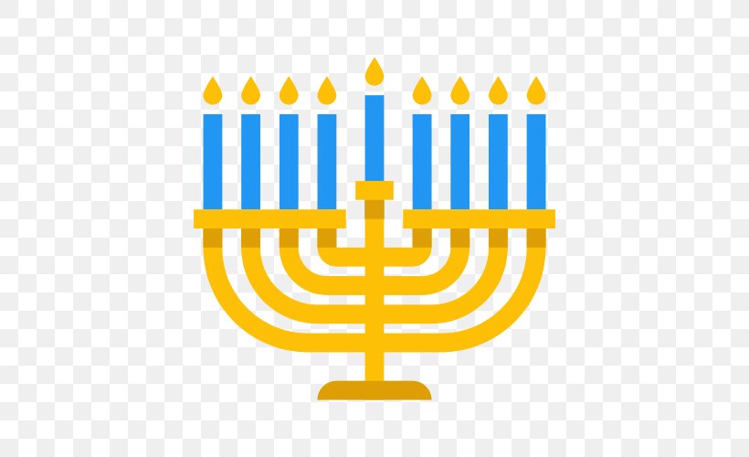 Hanukkah Menorah Judaism Clip Art, PNG, 500x500px, Hanukkah, Candle, Candle Holder, Candlestick, Judaism Download Free