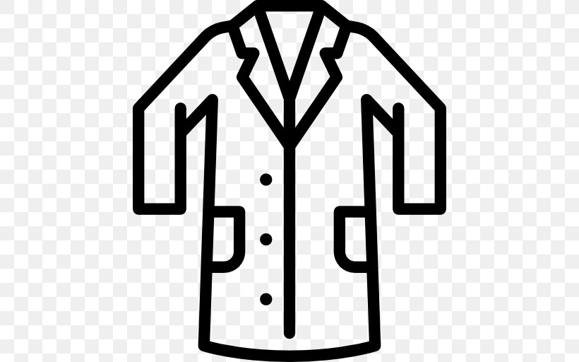 Lab Coats Laboratory Clothing Scrubs Clip Art, PNG, 512x512px, Lab Coats, Area, Black And White, Brand, Clothing Download Free