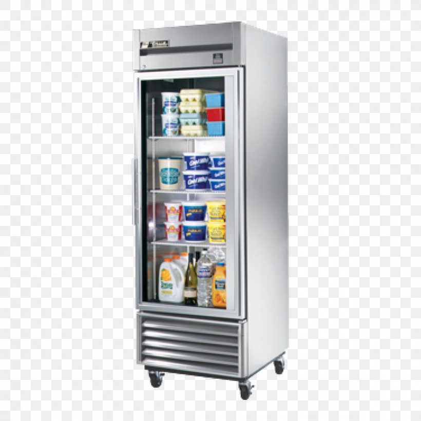 Refrigerator Refrigeration True T-23G-2 Sliding Glass Door Air Conditioning, PNG, 1200x1200px, Refrigerator, Air Conditioning, Clothes Dryer, Door, Drawer Download Free