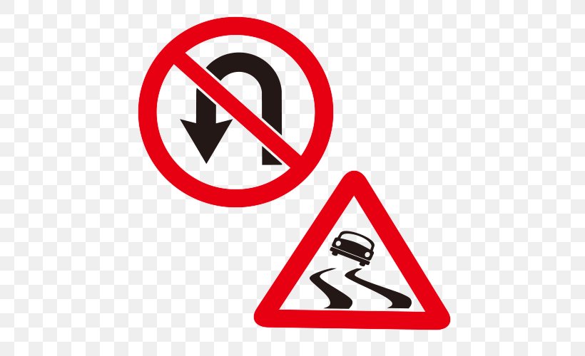 U-turn Traffic Sign Royalty-free, PNG, 500x500px, Uturn, Area, Brand, Driving, Lane Download Free