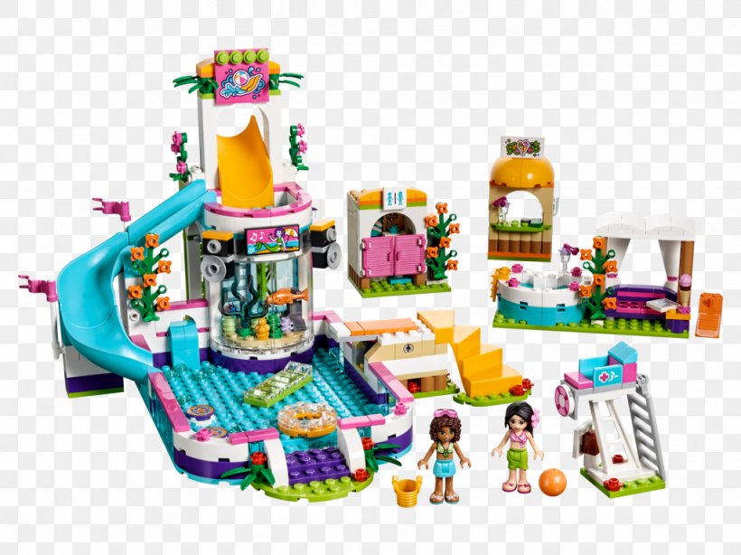 LEGO 41313 Friends Heartlake Summer Pool LEGO Friends Swimming Pool Toy, PNG, 1024x767px, Lego Friends, Air Mattresses, Lego, Lego City, Lego Minifigure Download Free