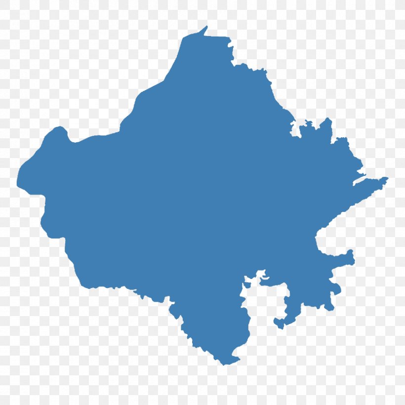 Rajasthan States And Territories Of India Blank Map Mapa Polityczna, PNG, 900x900px, Rajasthan, Blank Map, Blue, Cloud, India Download Free
