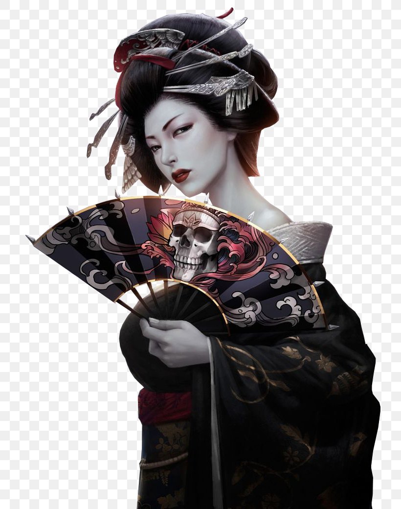 Geisha Concept Art Drawing Painting, PNG, 736x1040px, Geisha, Art ...