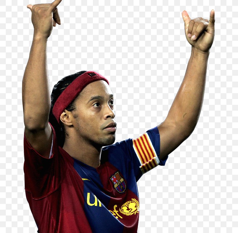 Ronaldinho FC Barcelona Brazil National Football Team Mogi Mirim Esporte Clube, PNG, 800x800px, Ronaldinho, Arm, Brazil National Football Team, Cheering, Dribbling Download Free