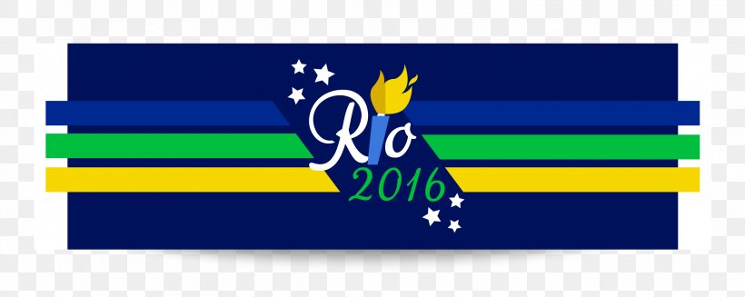 2016 Summer Olympics Rio De Janeiro Logo, PNG, 3112x1244px, Rio De Janeiro, Area, Banner, Blue, Brand Download Free