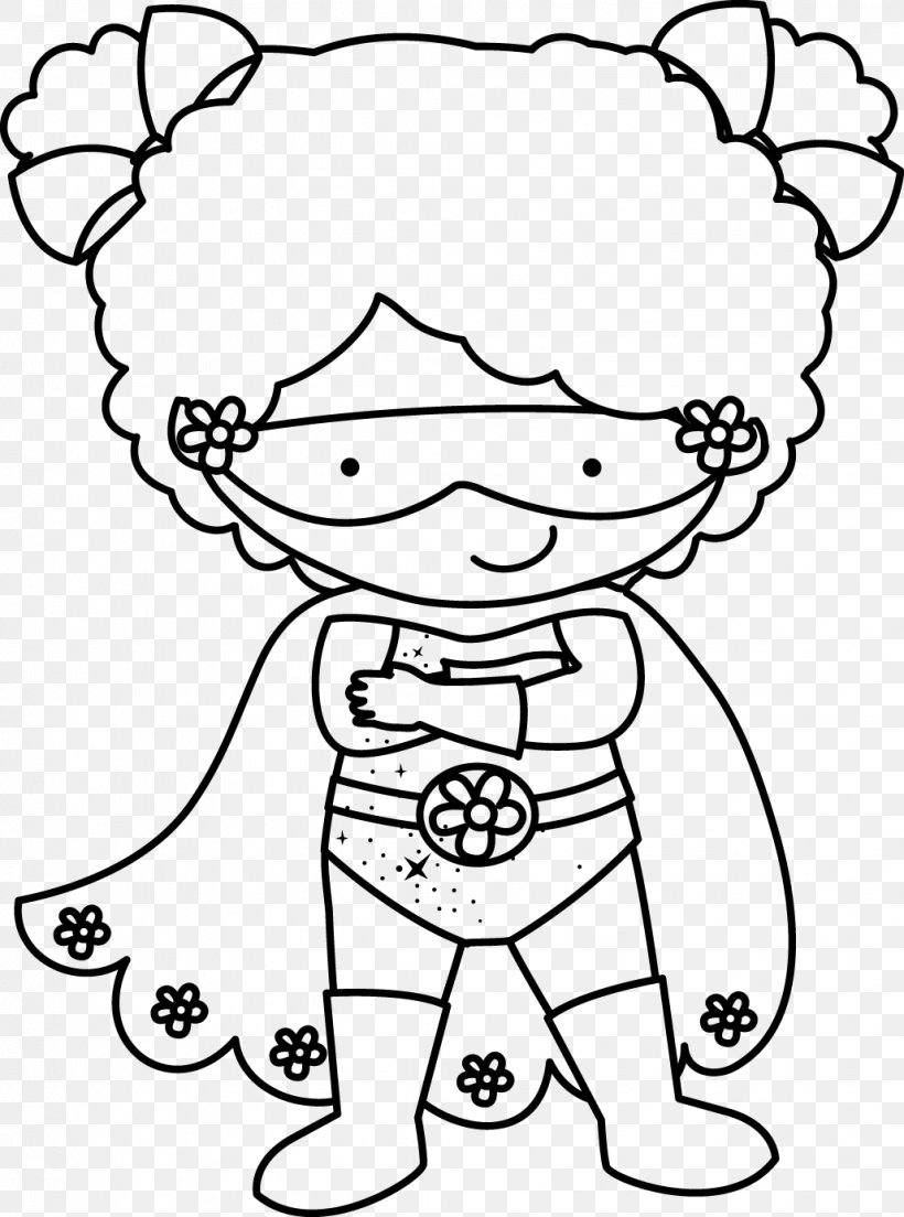 Black And White Superhero Line Art Visual Arts Clip Art, PNG, 1029x1386px, Watercolor, Cartoon, Flower, Frame, Heart Download Free