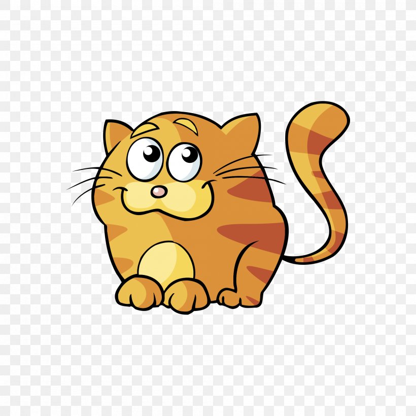 Cat Kitten Cartoon Collar, PNG, 2000x2000px, Cat, Area, Big Cats, Black Cat, Carnivoran Download Free