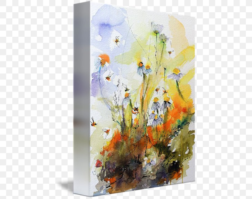 Floral Design Watercolor Painting Modern Art Acrylic Paint Still Life, PNG, 460x650px, Floral Design, Acrylic Paint, Acrylic Resin, Art, Artwork Download Free