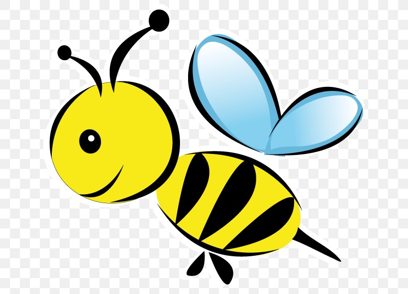 Honey Bee Clip Art, PNG, 691x592px, Honey Bee, Artwork, Bee, Butterfly, Honey Download Free