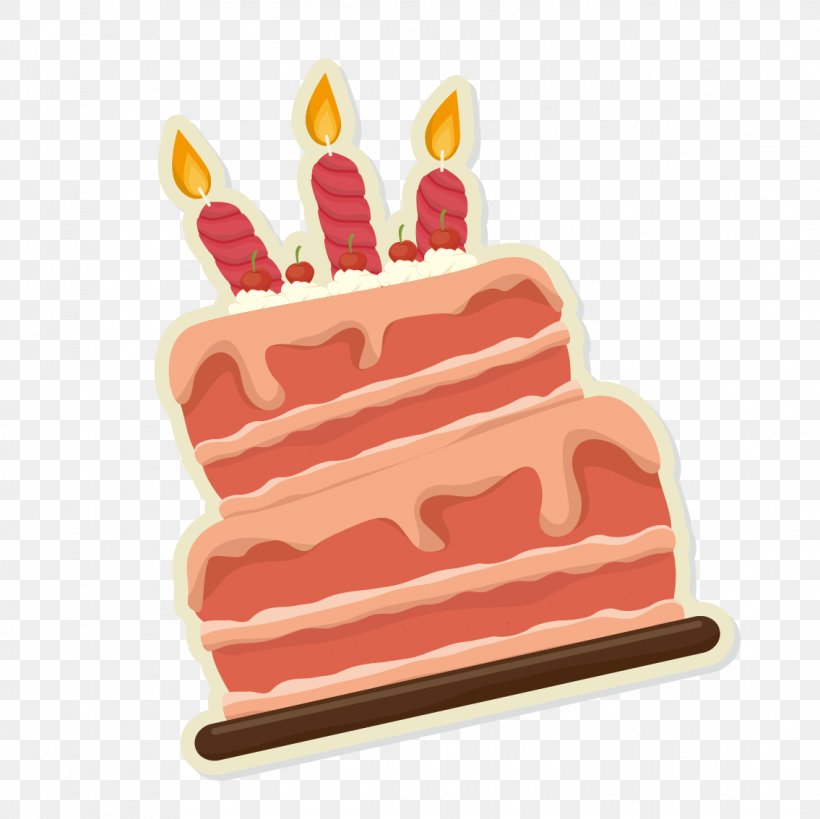 Pink Birthday Cake, PNG, 1135x1134px, Birthday Cake, Baked Goods, Birthday, Cake, Cartoon Download Free