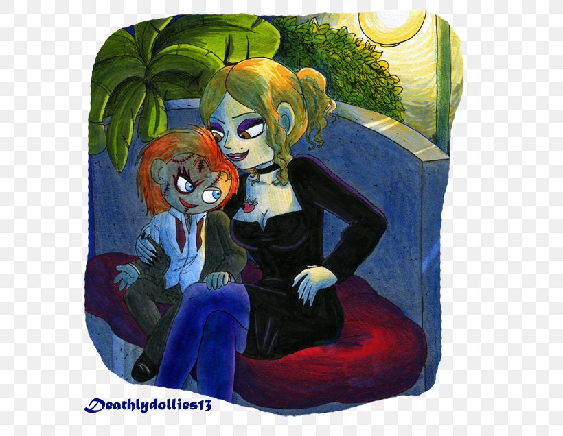 Chucky Tiffany Slasher Art Child's Play, PNG, 612x636px, Watercolor, Cartoon, Flower, Frame, Heart Download Free