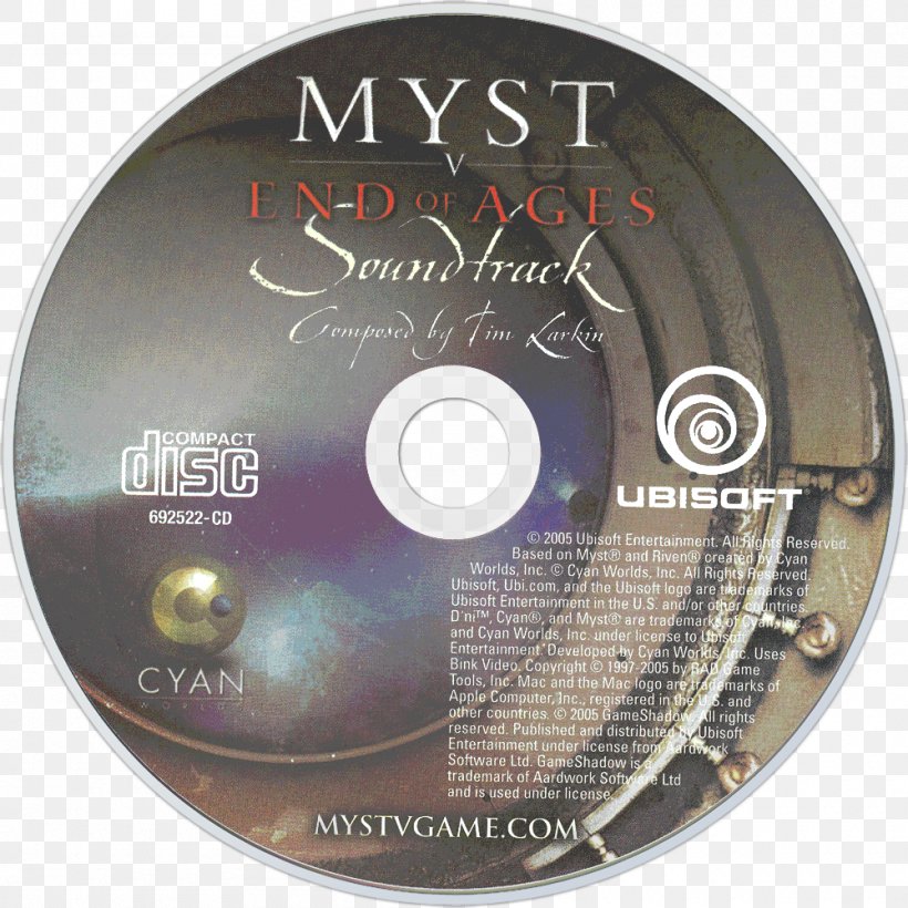 Myst V: End Of Ages Compact Disc Soundtrack Album, PNG, 1000x1000px, Watercolor, Cartoon, Flower, Frame, Heart Download Free