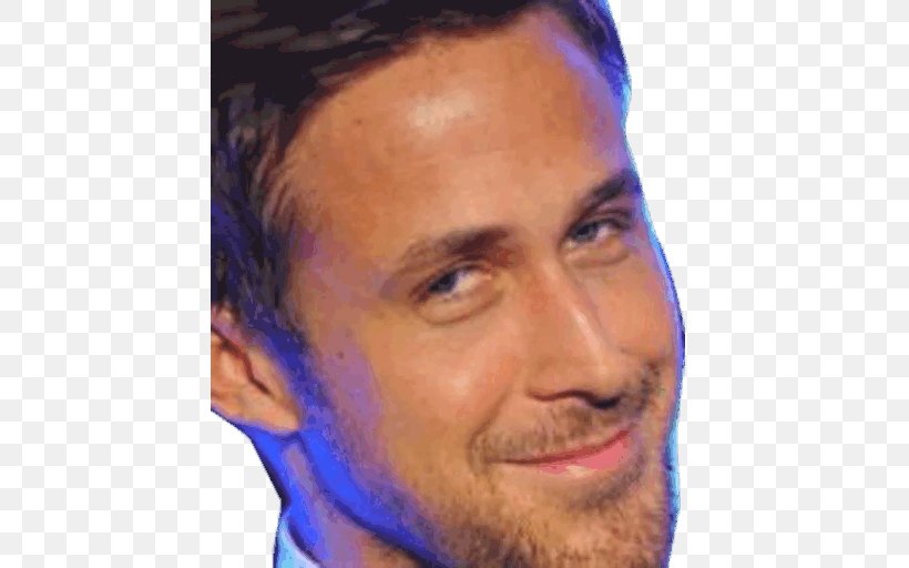 Ryan Gosling Sticker Moustache Telegram Face, PNG, 512x512px, Ryan Gosling, Beard, Cheek, Chin, Close Up Download Free